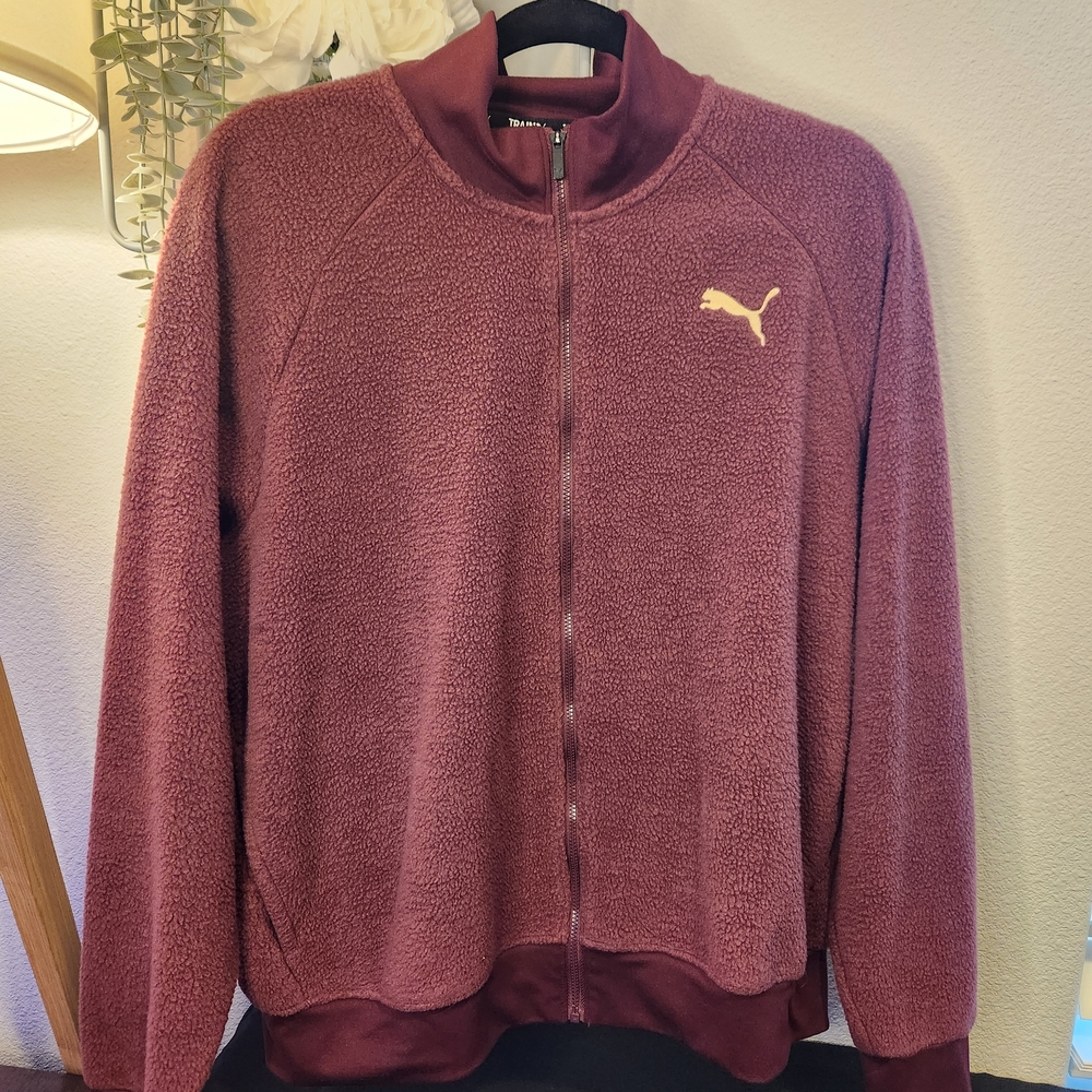Puma Burgundy Zip-Up Jacket
